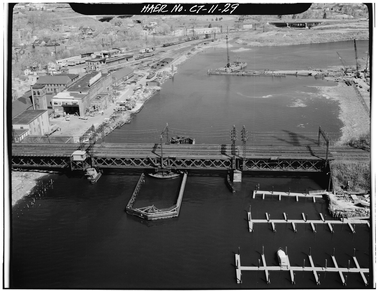 Norwalk River Bridge, Norwalk, Connecticut (f/w fotó) alkotó: Photographer American