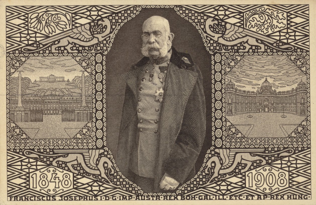 I. Ferenc József osztrák császár (fekete-fehér fotó) alkotó: Photographer Austrian