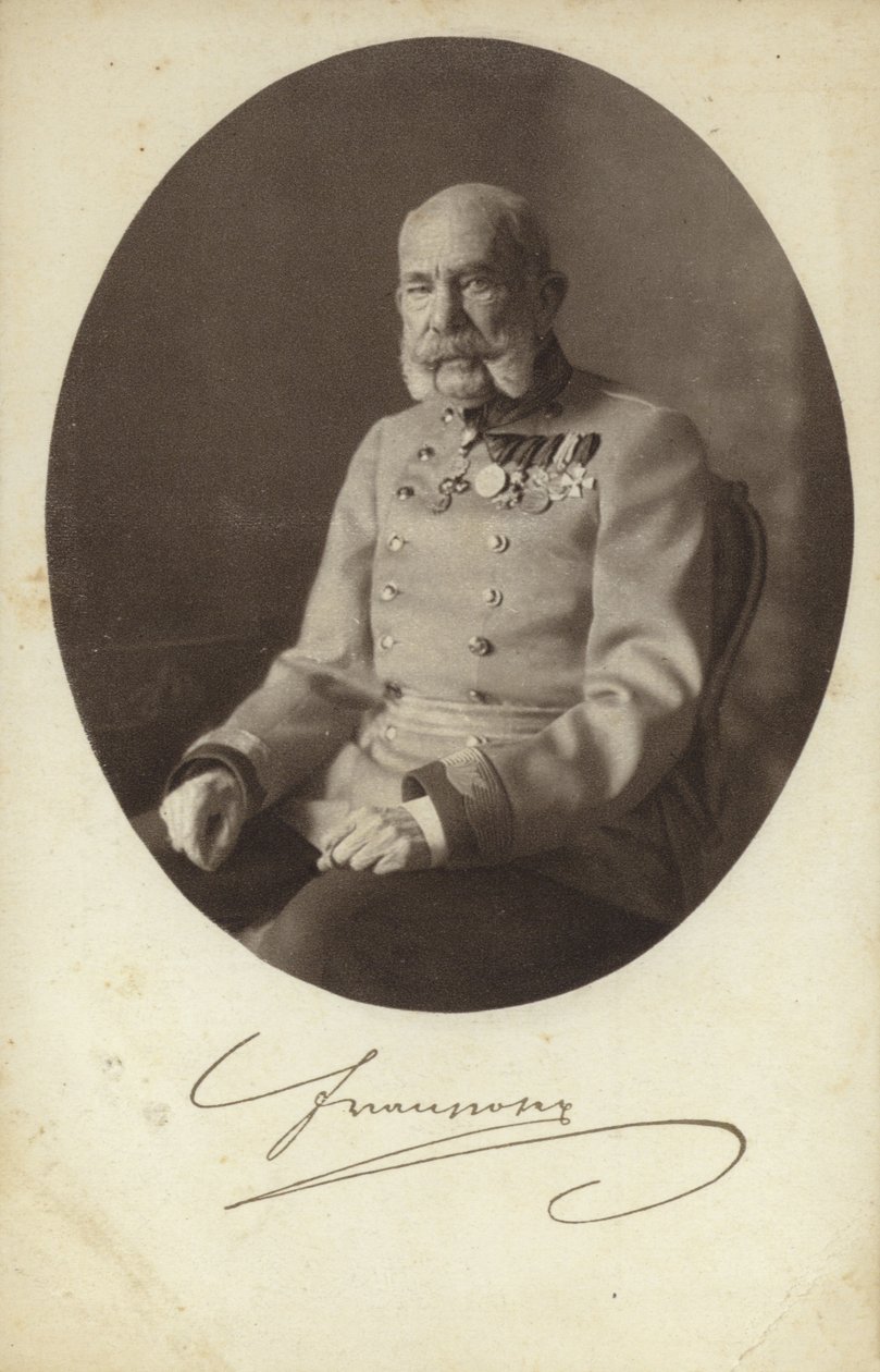 I. Ferenc József osztrák császár (fekete-fehér fotó) alkotó: Photographer Austrian