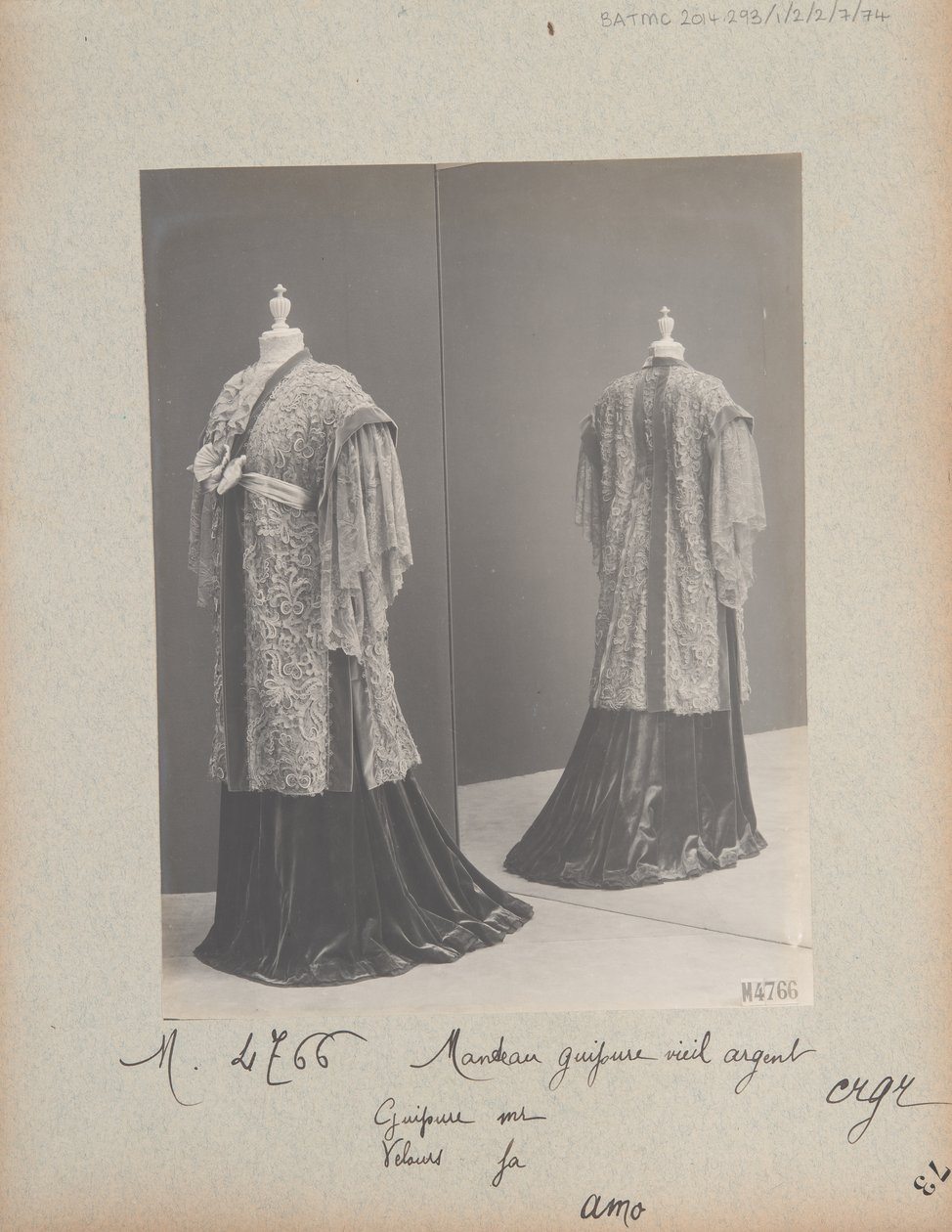 Albumoldal: House of Worth, Kabát alkotó: Photographer French
