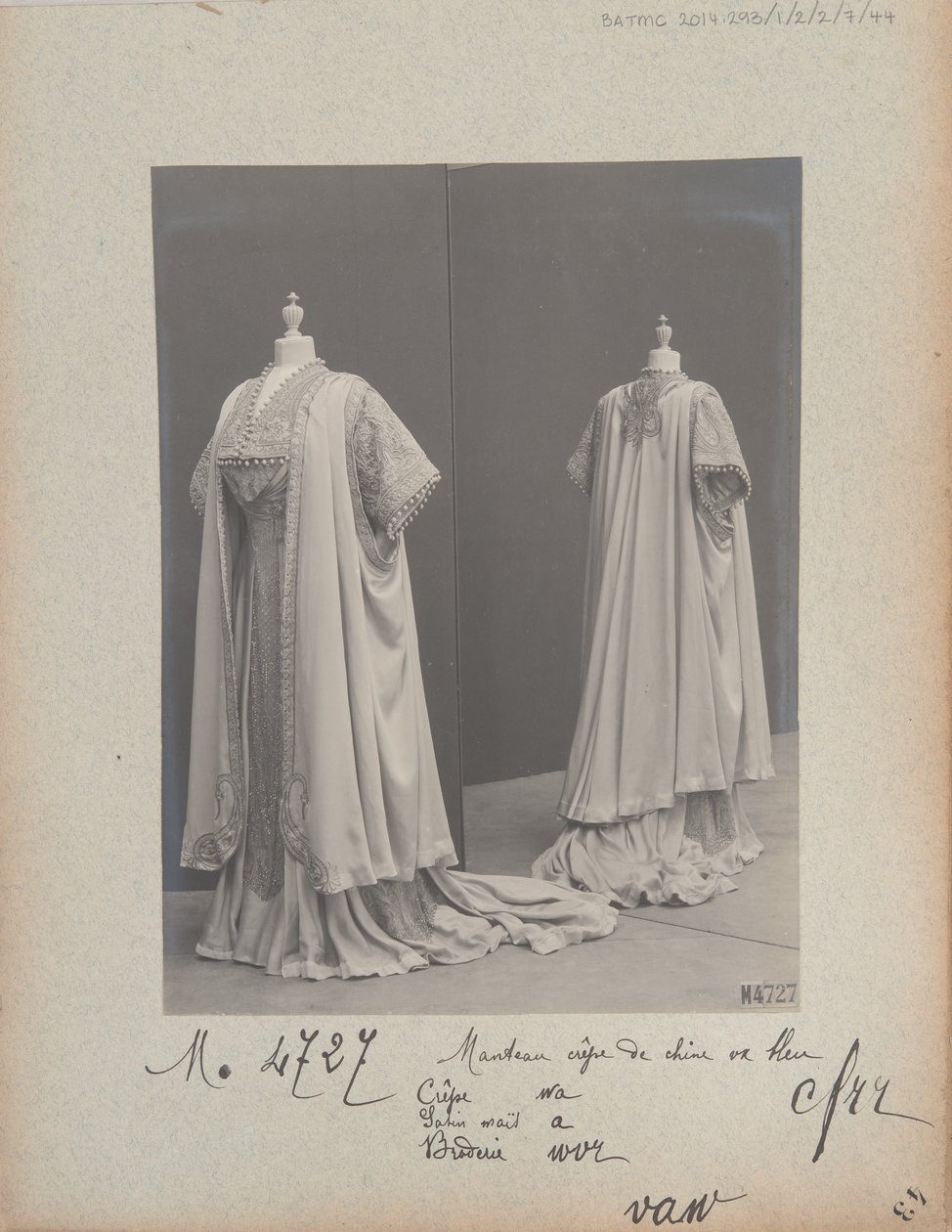 Albumoldal: House of Worth, Kabát alkotó: Photographer French