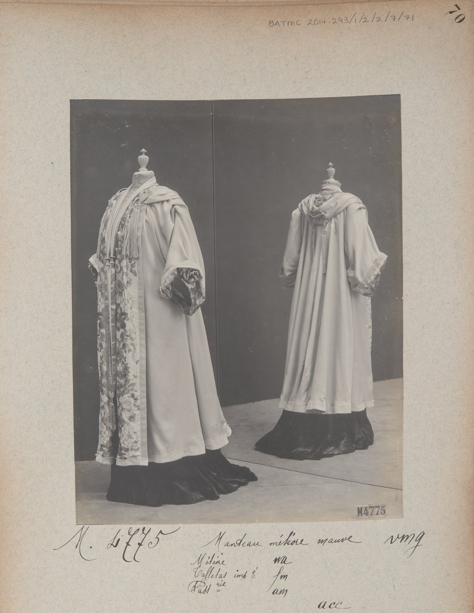 Albumoldal: House of Worth, Kabát alkotó: Photographer French