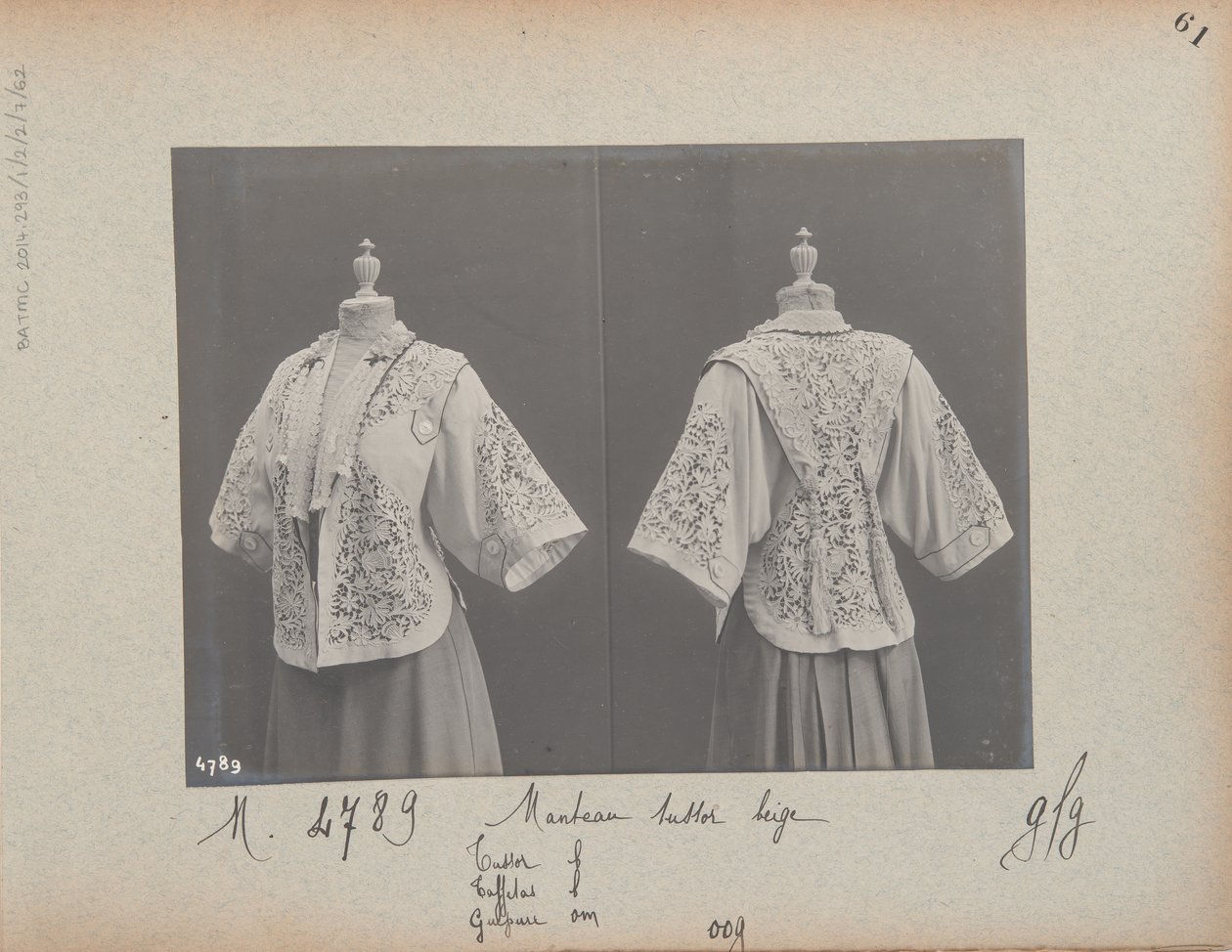 Albumoldal: House of Worth, Kabát alkotó: Photographer French
