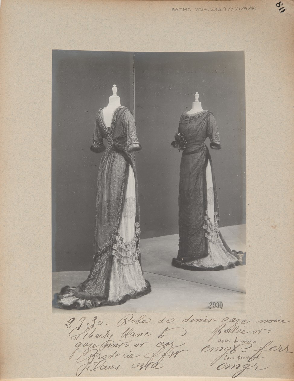 Albumoldal: House of Worth, Vacsoraruha alkotó: Photographer French