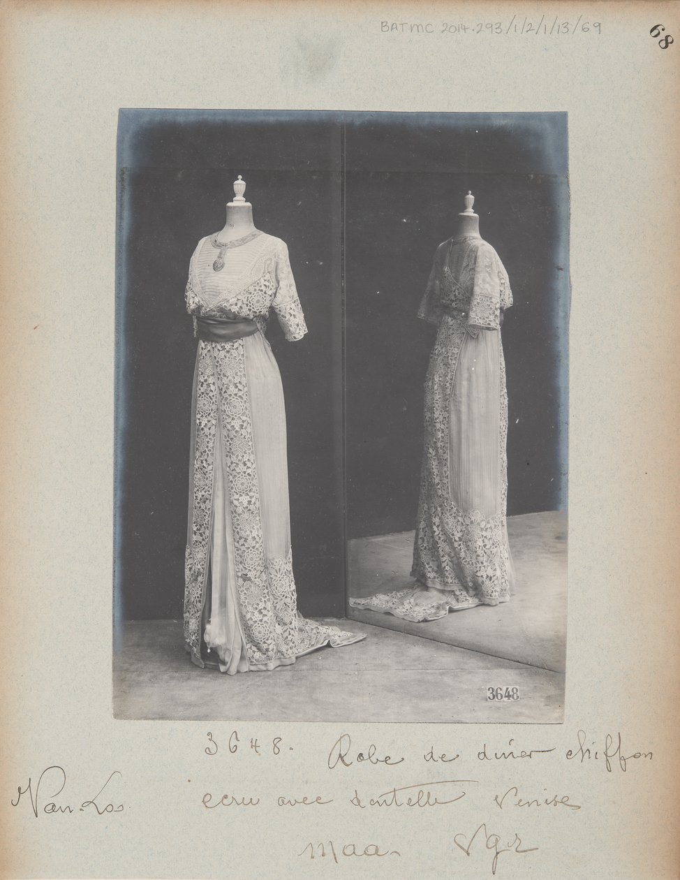 Albumoldal: House of Worth, Vacsoraruha alkotó: Photographer French