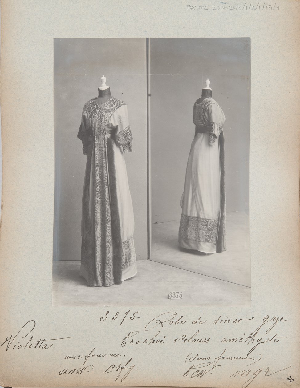Albumoldal: House of Worth, Vacsoraruha alkotó: Photographer French