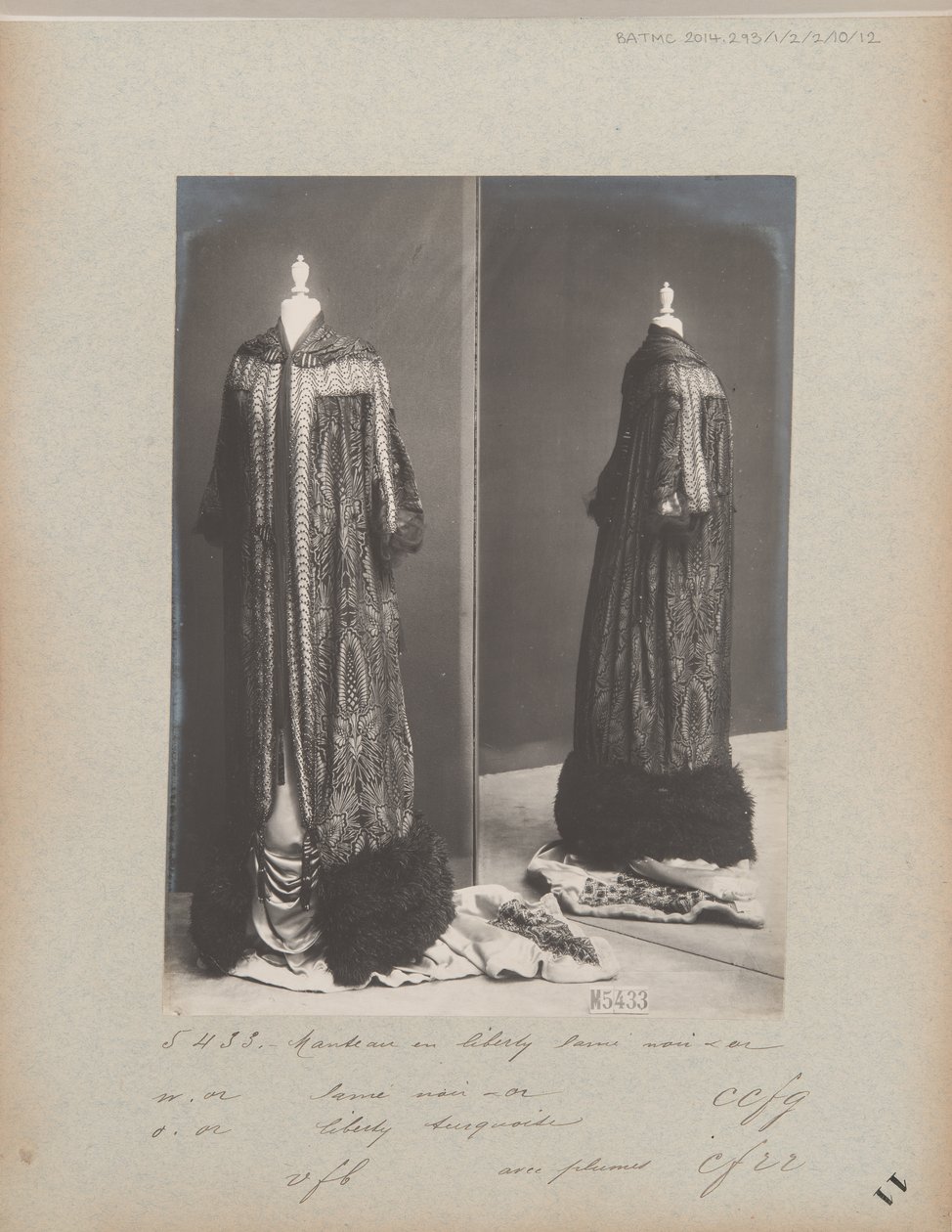 Album oldal: House of Worth, Evening Coat alkotó: Photographer French