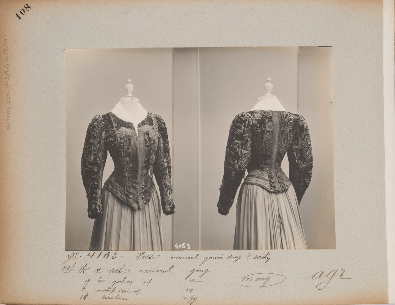 Albumoldal: House of Worth, Jacket alkotó: Photographer French