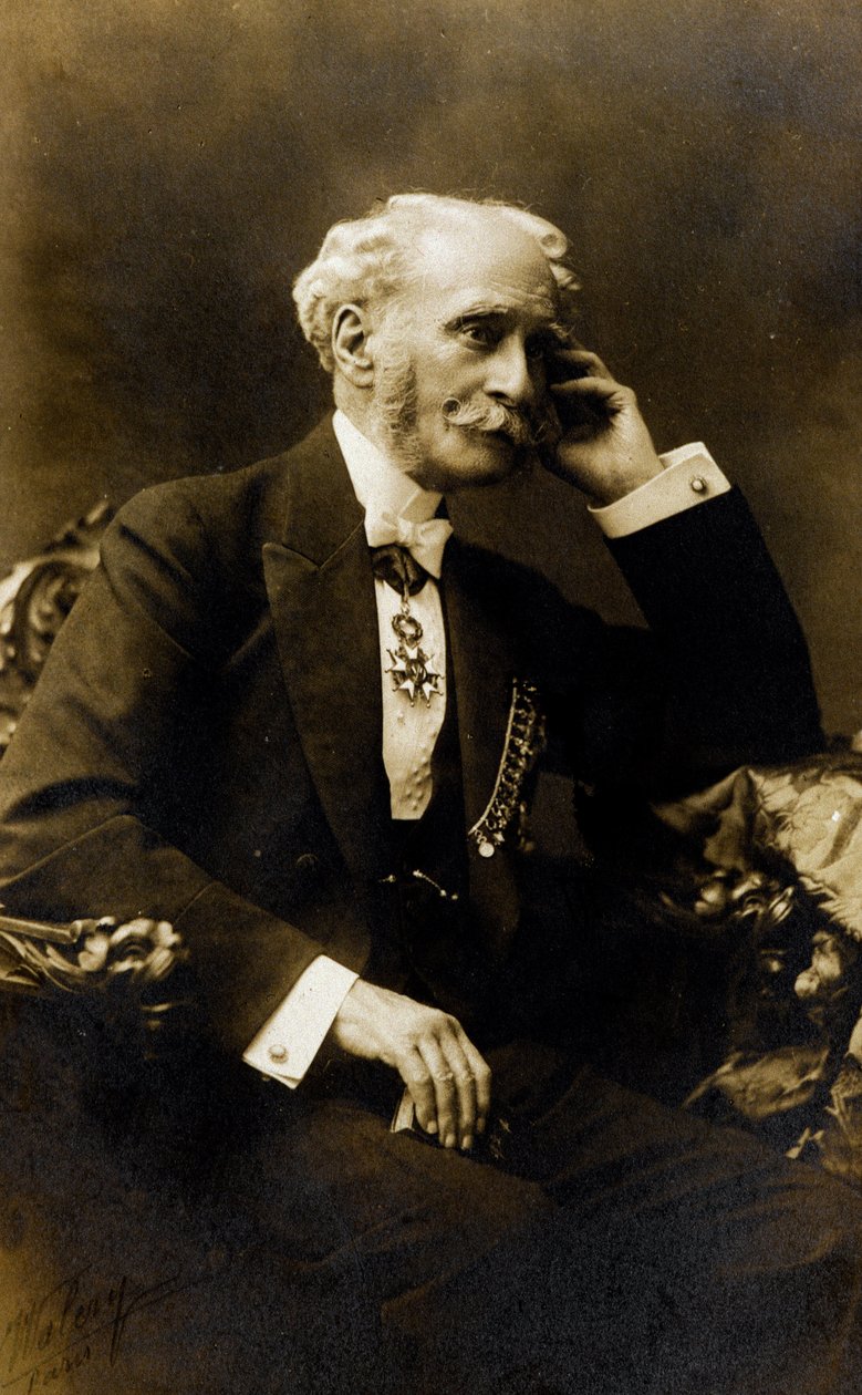 Francois Stephen Emile Liegeard (1830-1925), francia író, költő és politikus portréja - Photography, Coll. Baussy alkotó: Photographer French