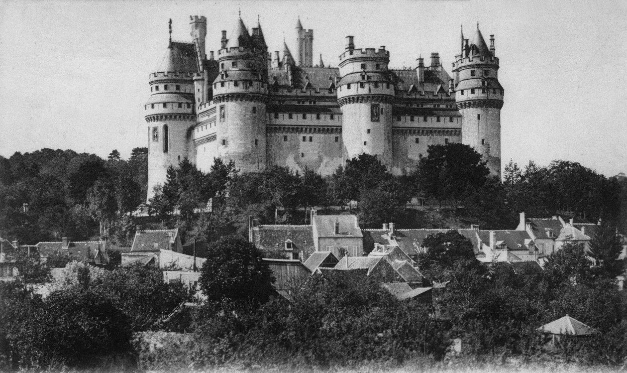 A kastély képeslapja, Pierrefonds, c. 1900 (f/w fotó) alkotó: Photographer French