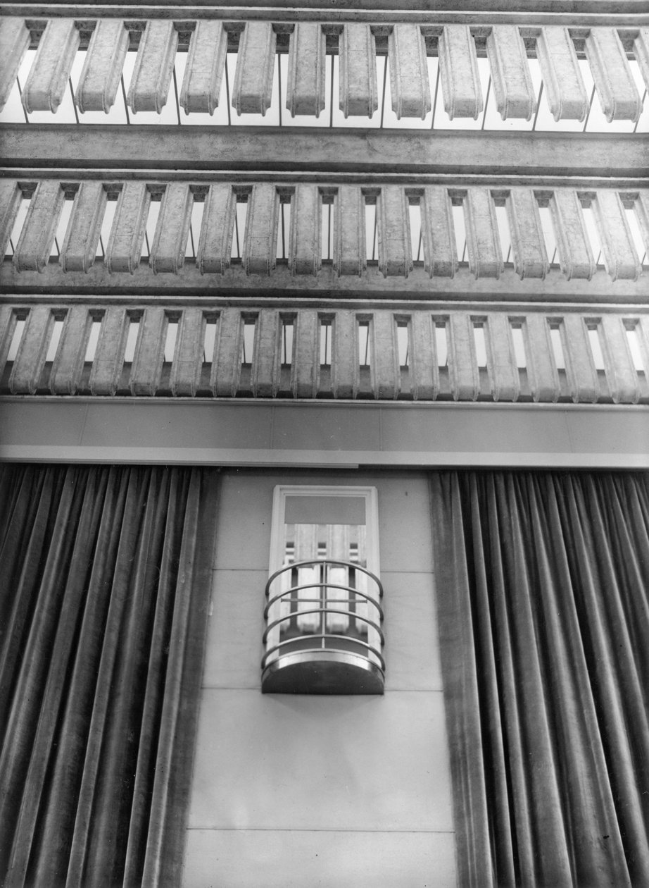 Részlet a Hauptfunksaal faláról a hamburgi NORAG épületben, 1931 körül (f/w fotó) alkotó: Photographer German