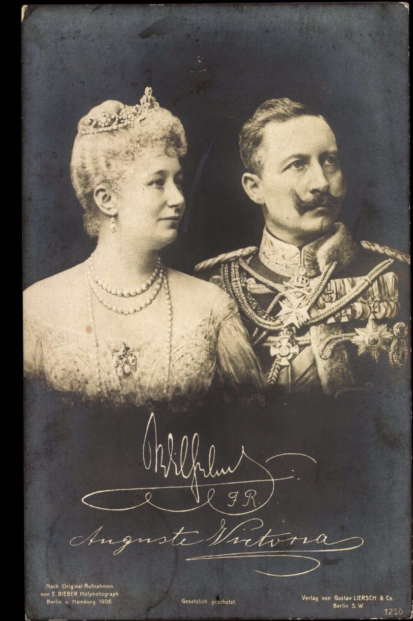 II. Vilmos császár, Auguste Viktoria, Liersch 1250 alkotó: Photographer German
