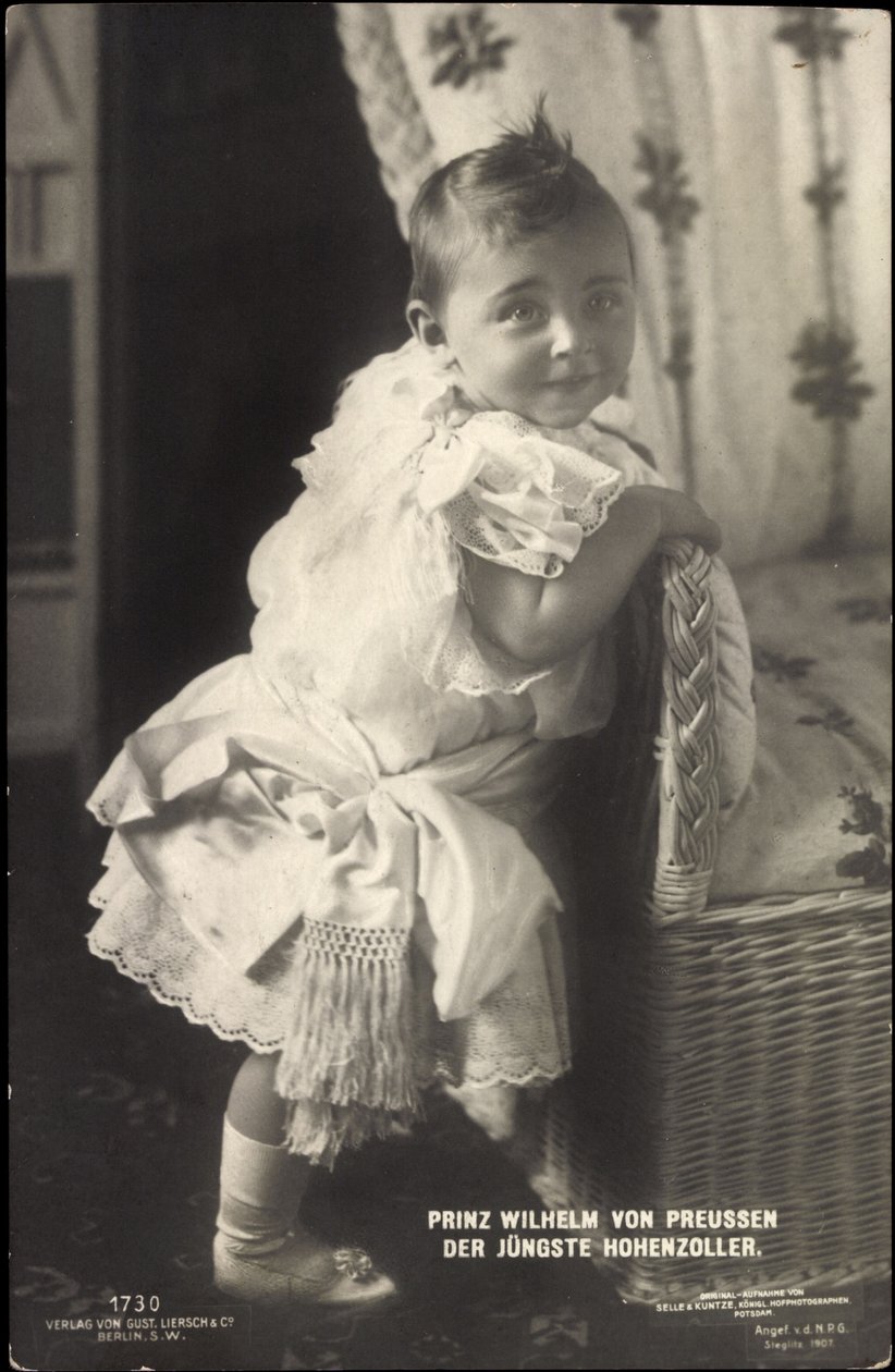 Vilmos porosz herceg, a legfiatalabb Hohenzoller herceg. alkotó: Photographer German