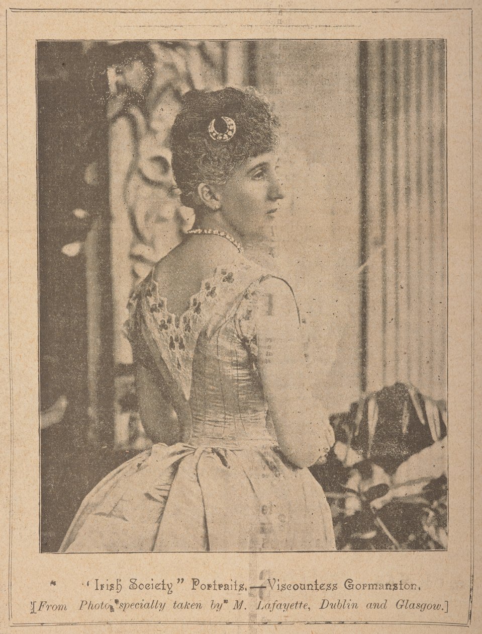 Gormanston vikomtné, "Irish Society" [folyóirat] 4. évf. VII 353. szám 1894. október 13. (újságpapír) alkotó: Photographer Irish