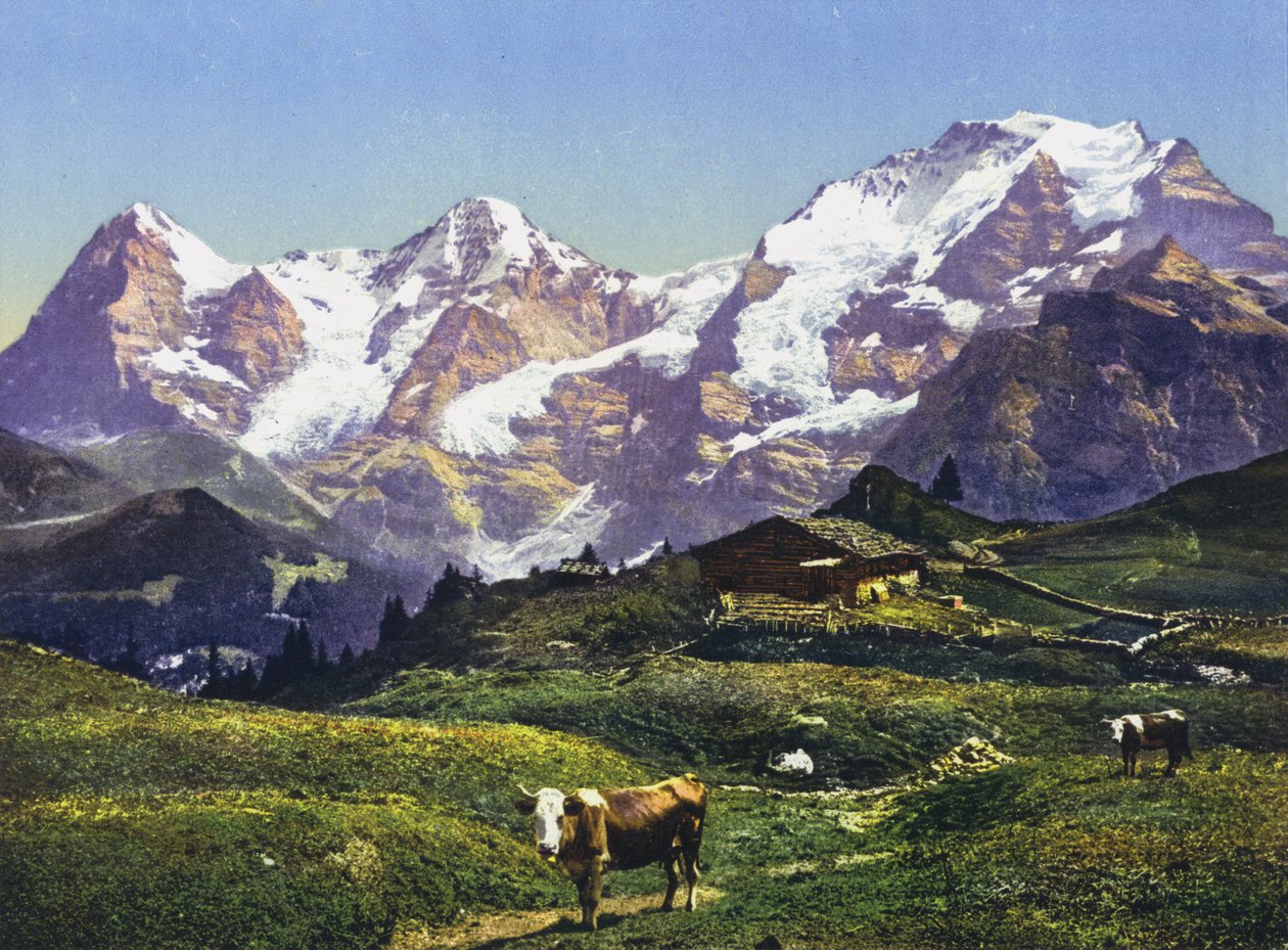 Eiger, Monch és Jungfrau (fotó) alkotó: Photographer Swiss