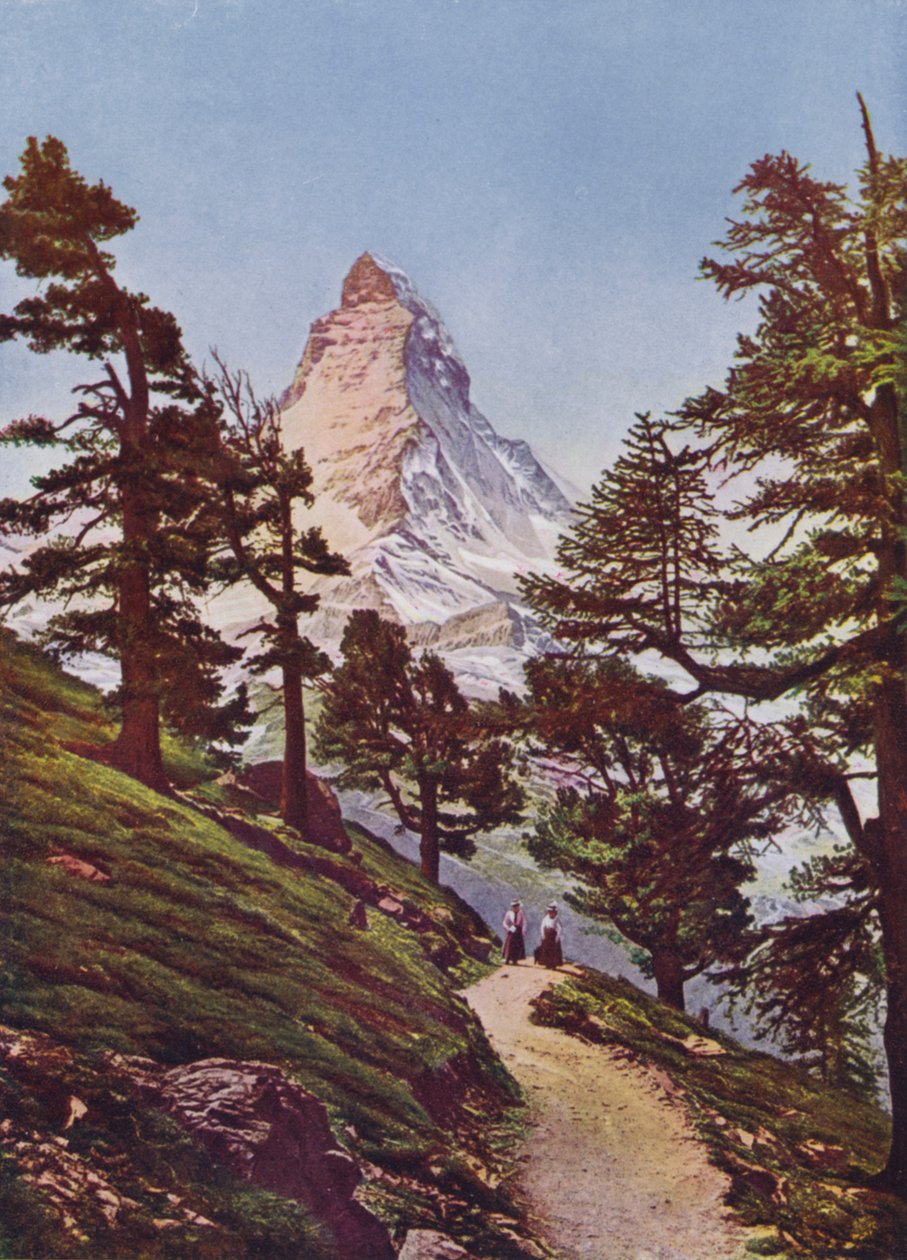 Matterhorn, Zermatt, Svájc (színes fotó) alkotó: Photographer Swiss