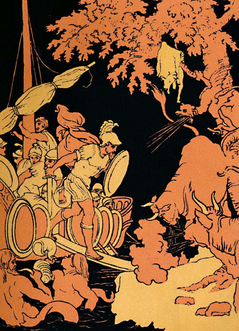 A tűzokádó bikák, 1880 alkotó: Picart