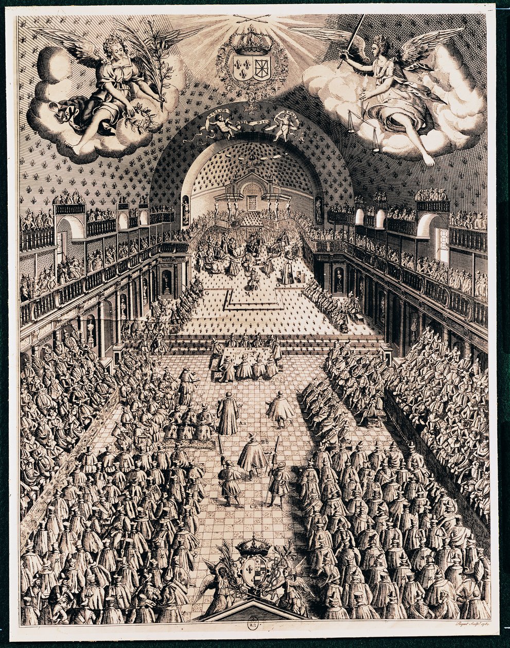The Estates General a Theatre Bourbonban, 1614. október 27 alkotó: Picquet
