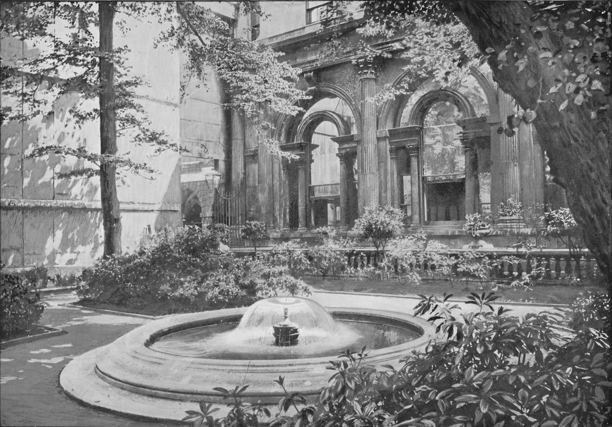Bank of England Fountain, London City, 1910, 1911 alkotó: Pictorial Agency