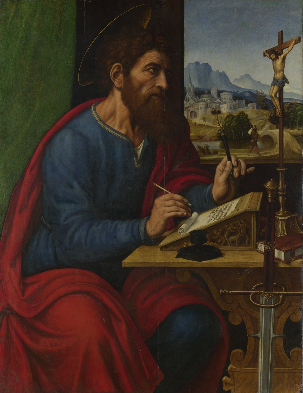 Szent Pál írás alkotó: Pier Francesco Sacchi