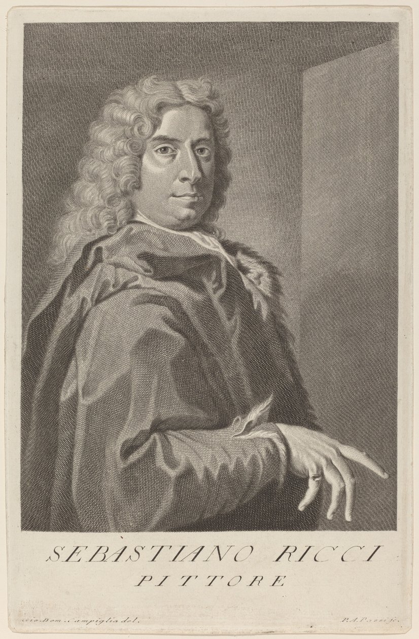 Sebastian Ricci alkotó: Pier Antonio Pazzi after Giovanni Domenico Campiglia