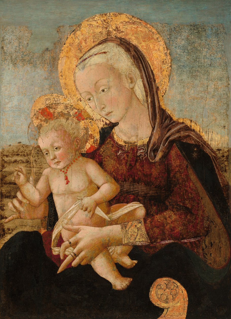 Madonna és gyermeke, c. 1475. alkotó: Pier Francesco Fiorentino