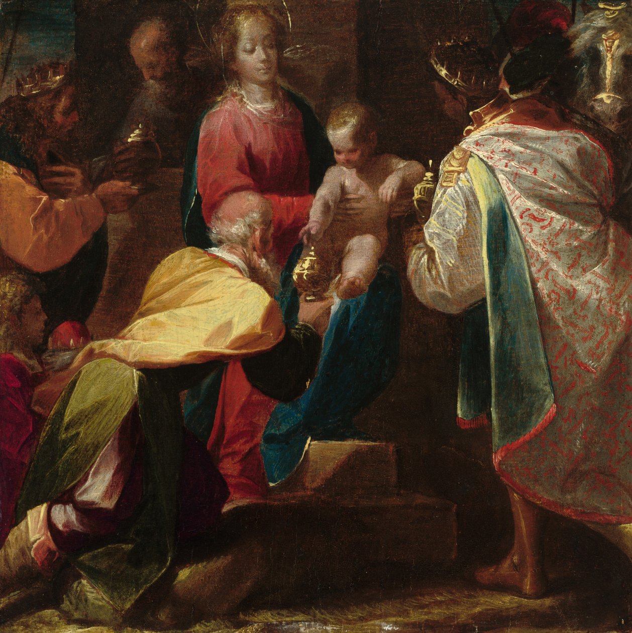 A mágusok imádása c. 1600. alkotó: Pier Francesco Mazzucchelli