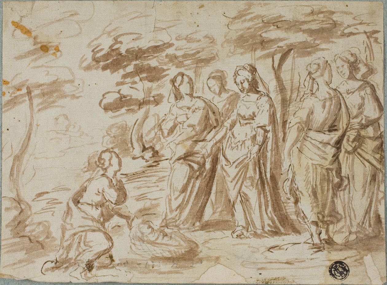 Mózes megtalálása alkotó: Pier Francesco Mola