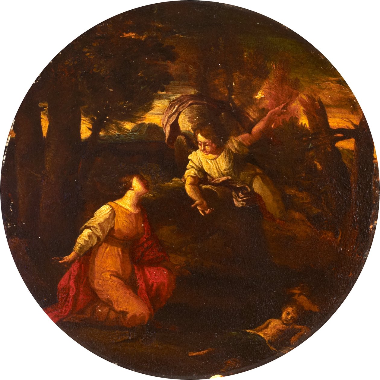 Hágár és Izmael alkotó: Pier Francesco Mola