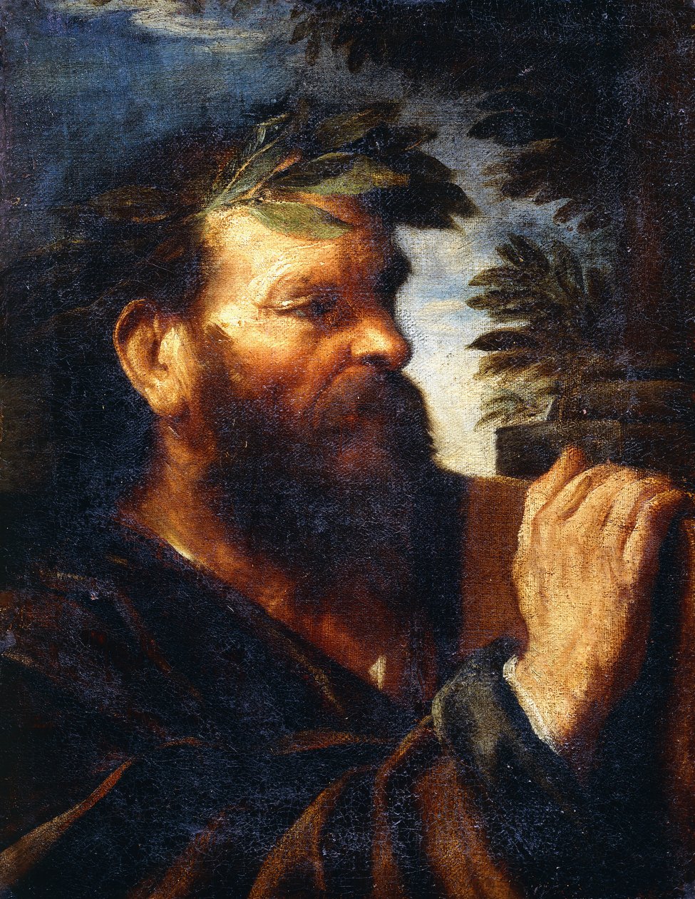 Egy bölcs feje, alkotó: Pier Francesco Mola