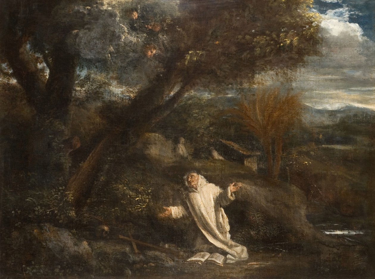 Táj egy szenttel extázisban, 1612-1647. alkotó: Pier Francesco Mola