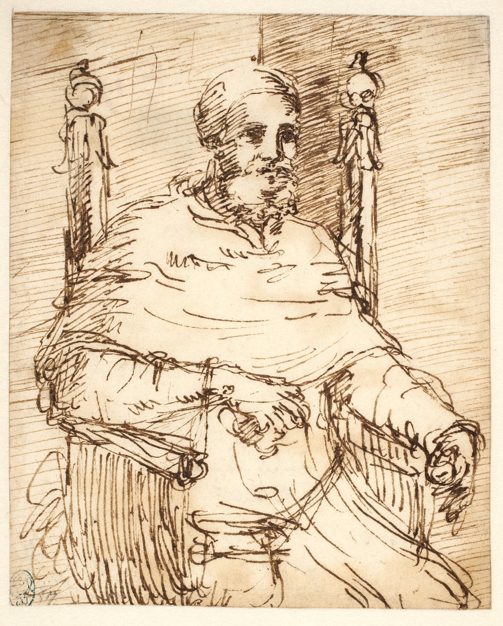 II. Julius pápa portréja, Rafael után alkotó: Pier Francesco Mola