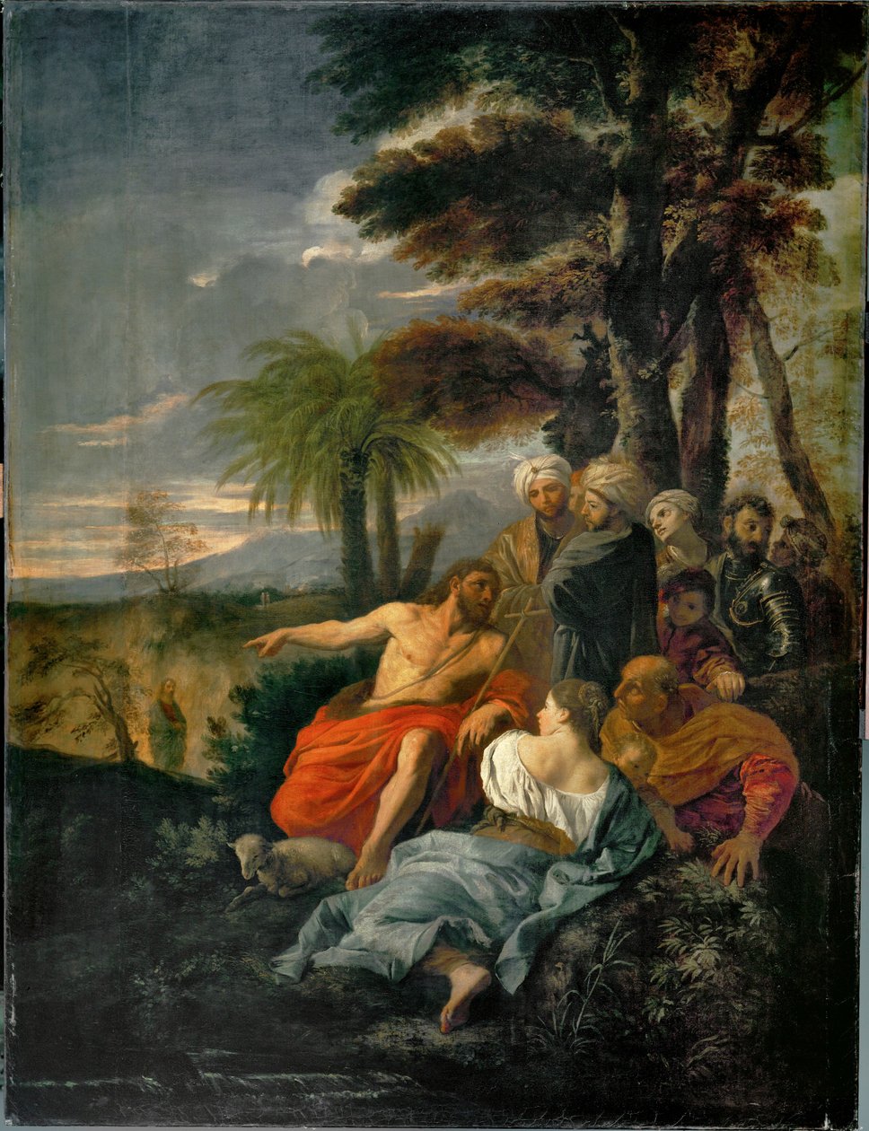 Saint Jean-Baptist prechant dans le desert - Keresztelő Szent János prédikál a pusztában ... alkotó: Pier Francesco Mola