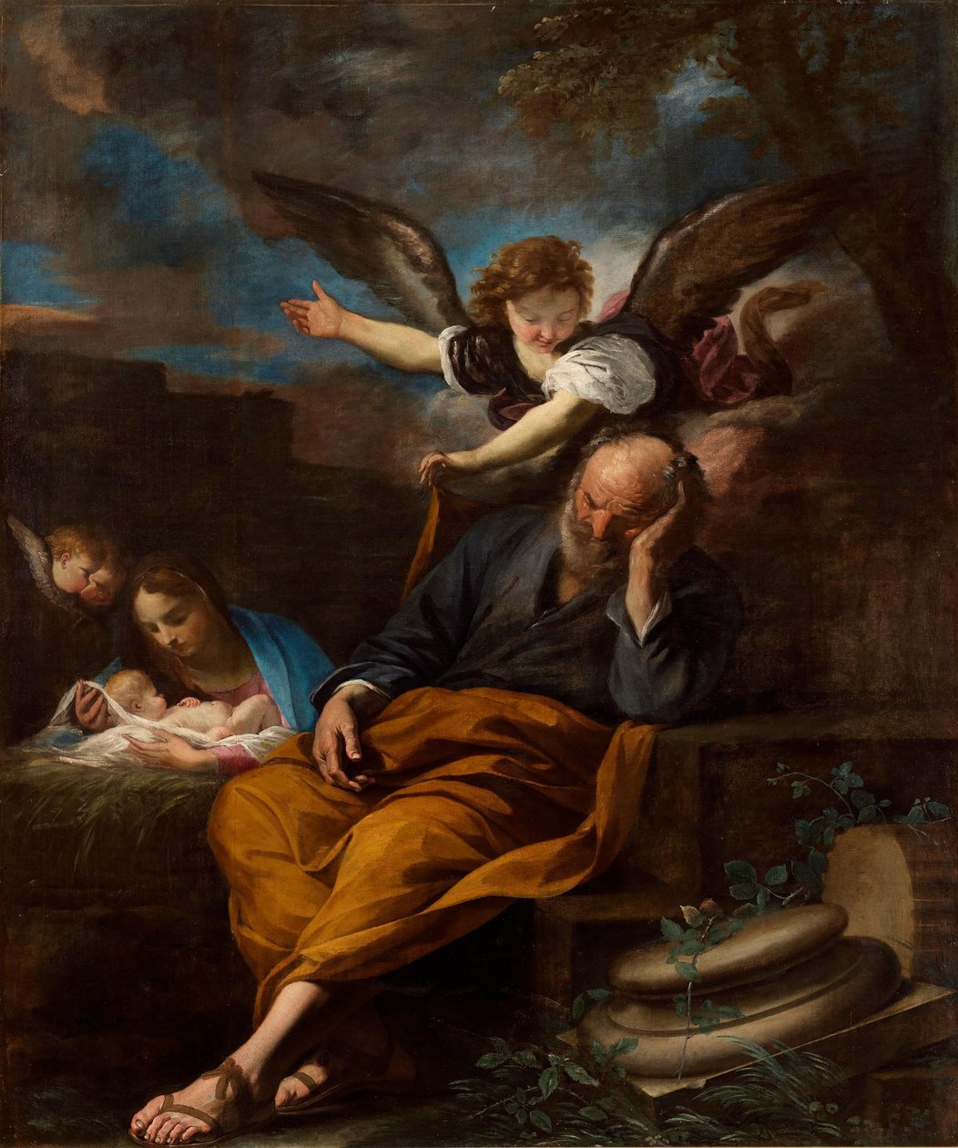 Szent József álma alkotó: Pier Francesco Mola