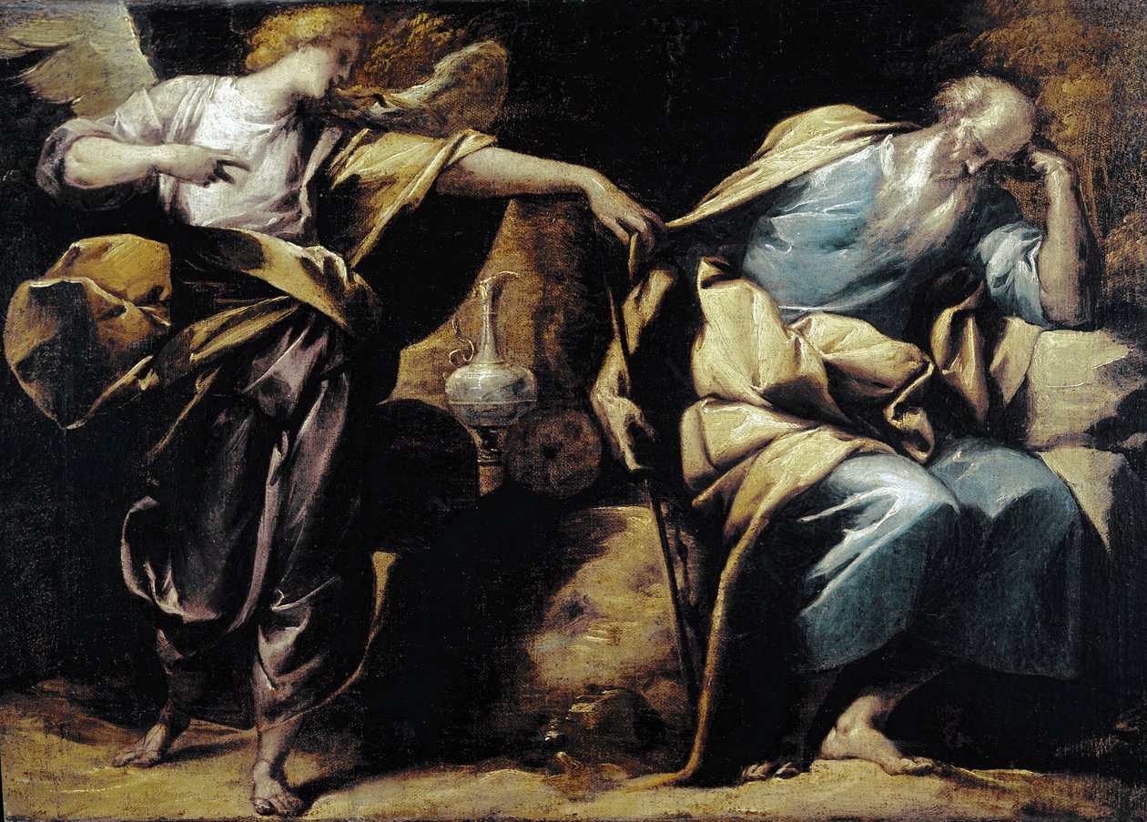 Illés álma, részlet. (olajfestmény alkotó: Pier Francesco Morazzone