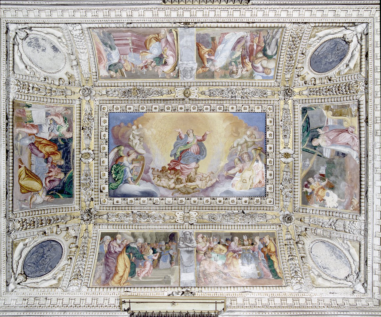 Jelenetek Szűz Mária életéhez és Nagyboldogasszonyhoz, 1600-25 alkotó: Pier Francesco Morazzone