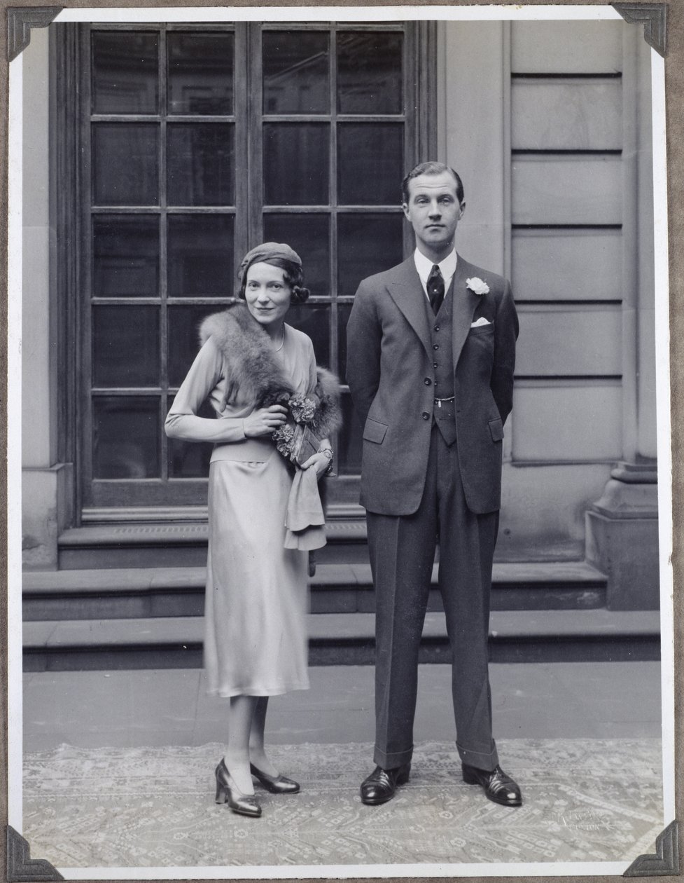 Lord Charles Cavendish és Adele Astaire az esküvőjük napján alkotó: Blaise Nicolas Le Sueur