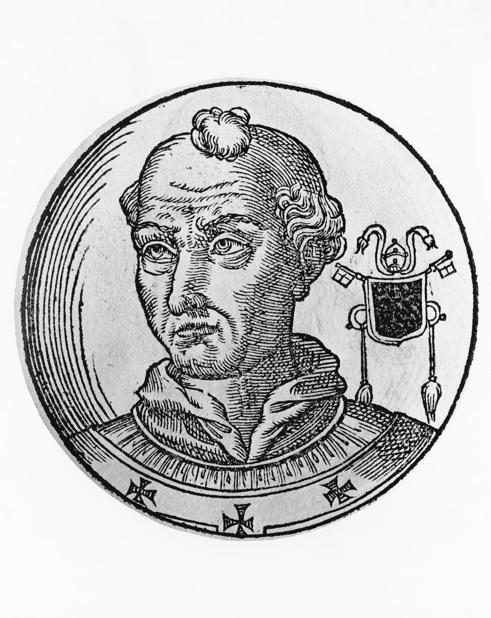 II. Adrian portréja (792-872) alkotó: Blaise Nicolas Le Sueur