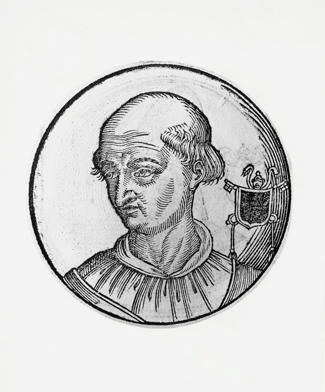 VIII. Benedek portréja (Theophylactus III of Tusculum, 980-1024 körül) alkotó: Blaise Nicolas Le Sueur