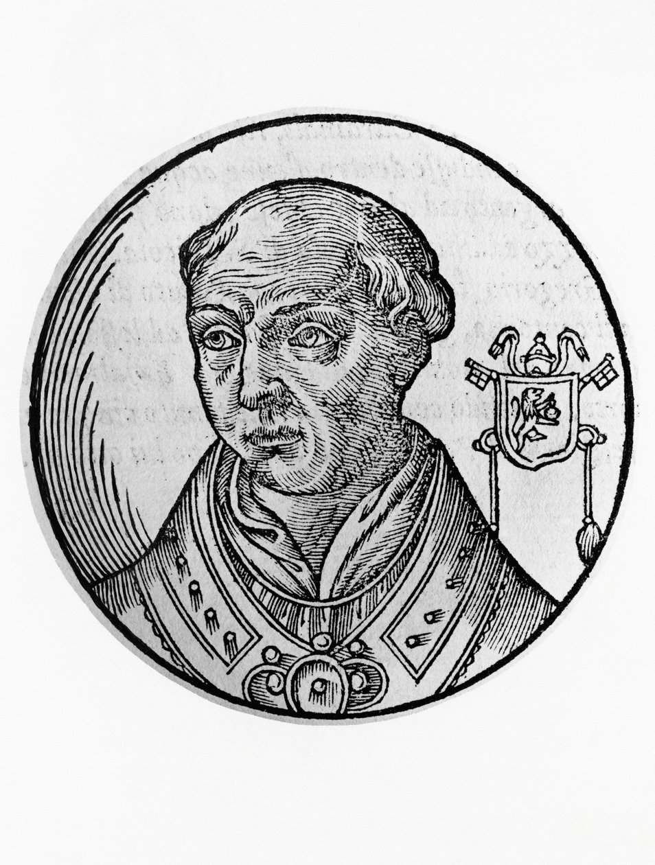 II. Calixtus portréja (Guy de Burgundy, 1060-1124 körül) alkotó: Blaise Nicolas Le Sueur