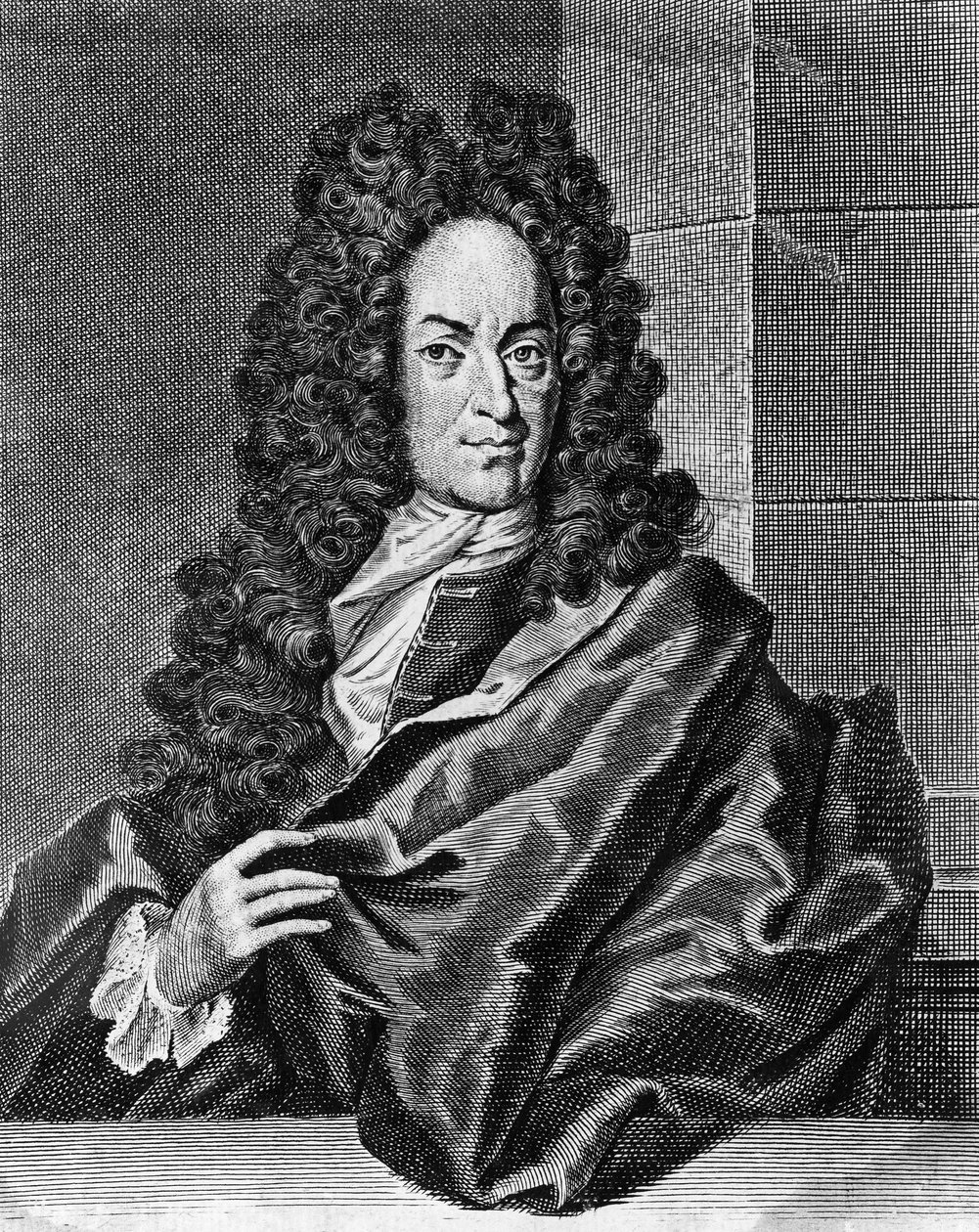 Georg Ernst Stahl (1659-1734) német orvos és vegyész portréja, metszet az Opusculum chimico-physico-medicumból, Halae Magdeburgicae alkotó: Blaise Nicolas Le Sueur