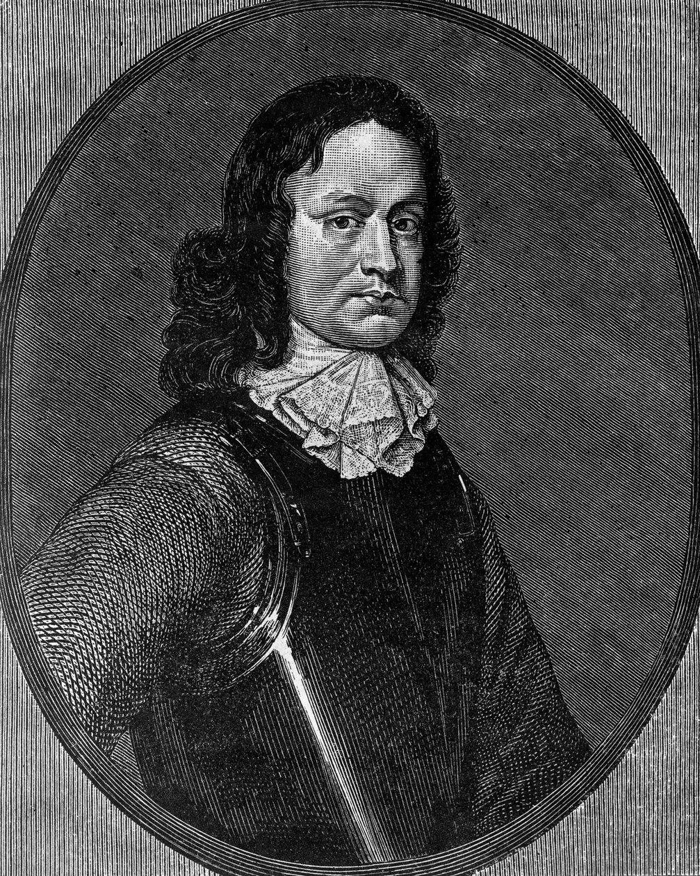John Hampden (kb. 1595-1643) angol politikus portréja, metszet alkotó: Blaise Nicolas Le Sueur