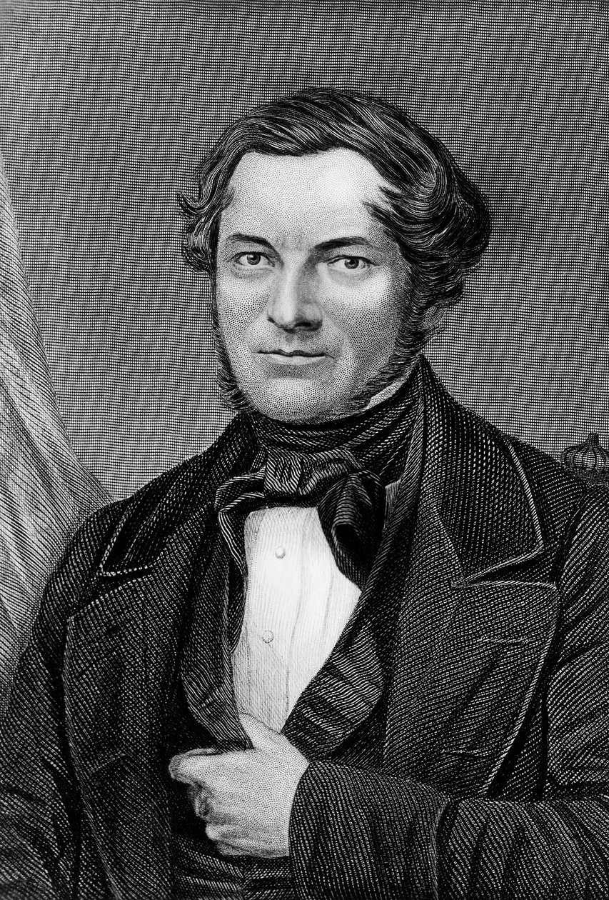 Robert Wilhelm Eberhard Bunsen (1811-1899) német kémikus és fizikus portréja, metszet alkotó: Blaise Nicolas Le Sueur