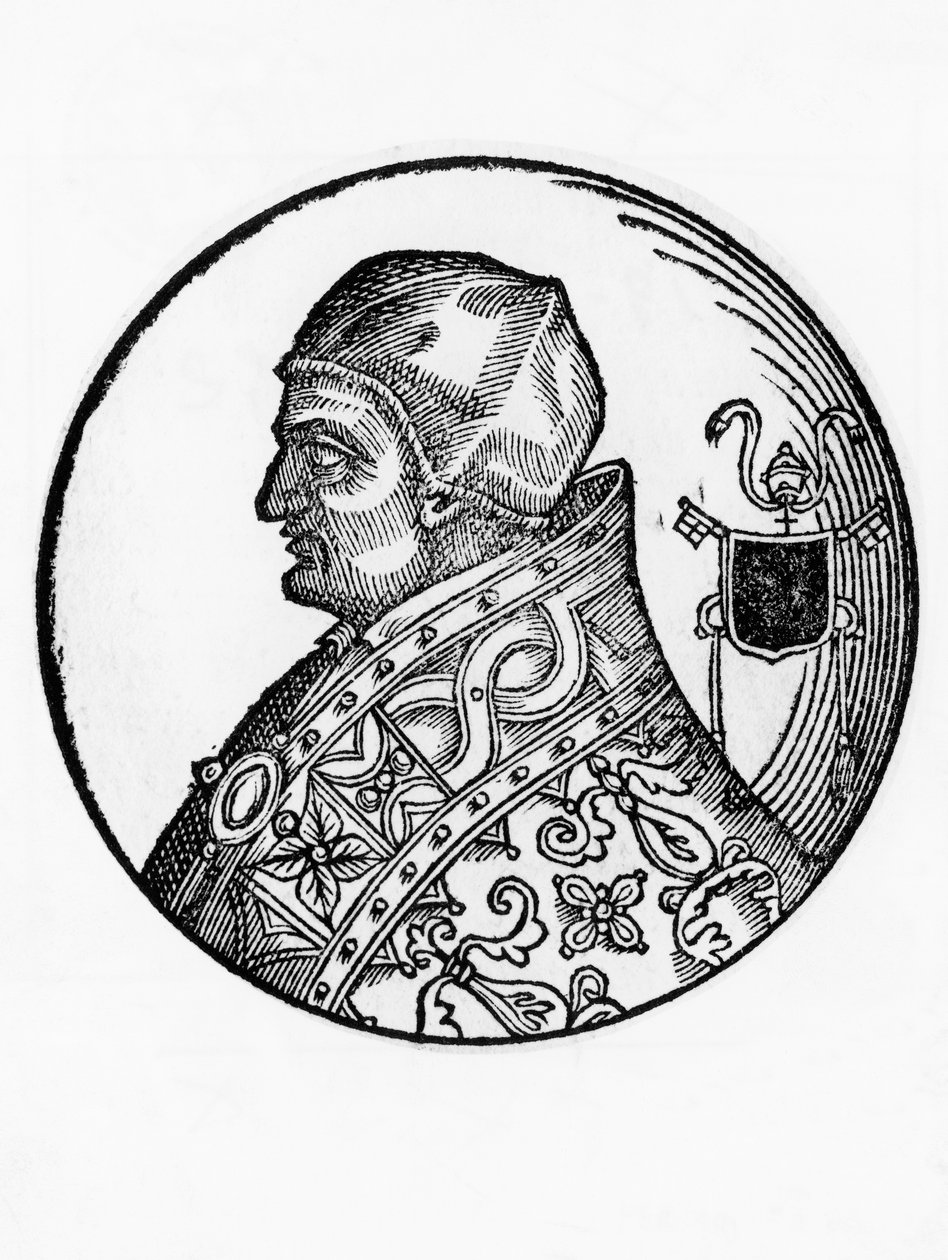 Sabinianus (meghalt 606-ban), a katolikus egyház 65. pápájának portréja 604-ből, metszet alkotó: Blaise Nicolas Le Sueur