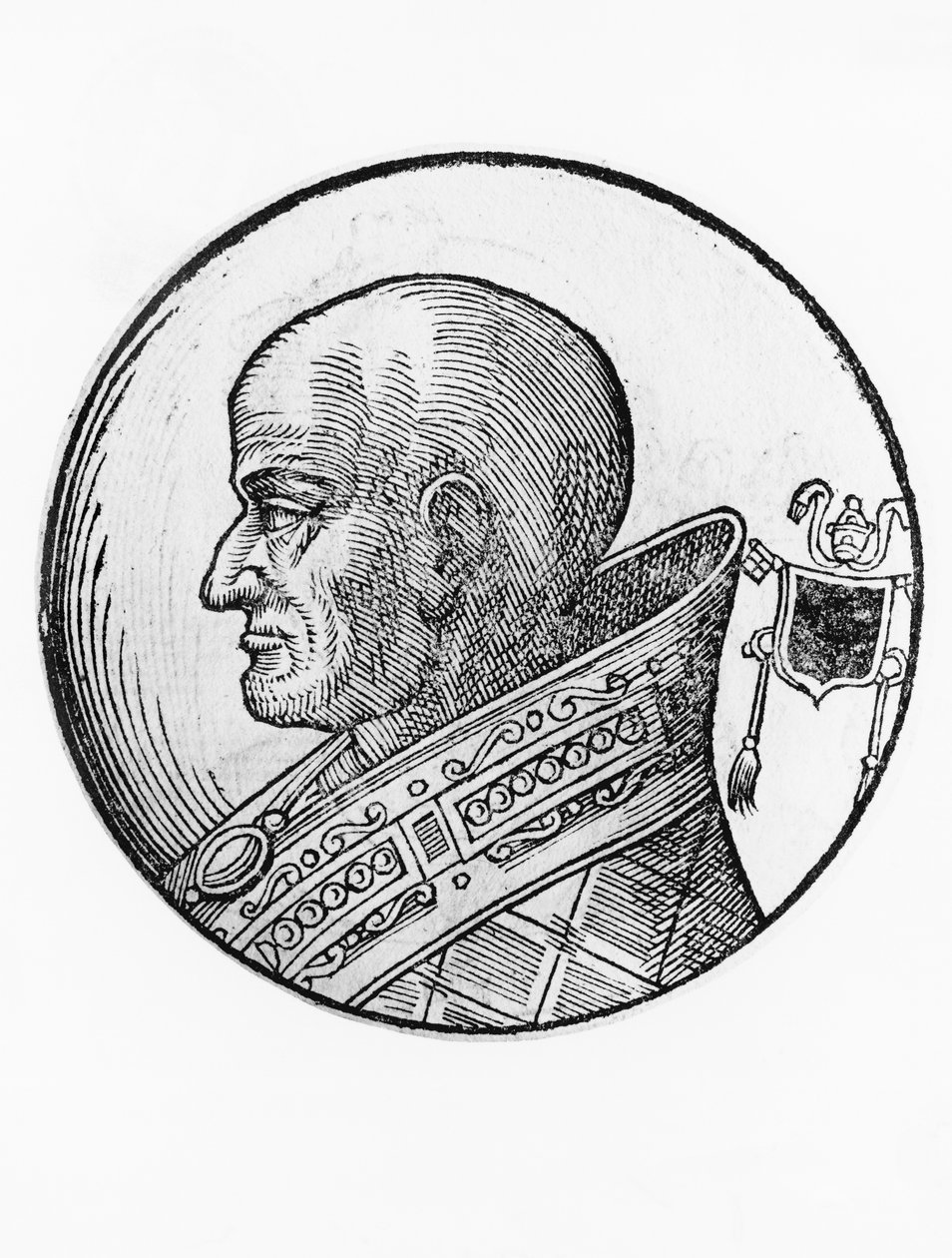 III. Sergius portréja (meghalt 911-ben) alkotó: Blaise Nicolas Le Sueur