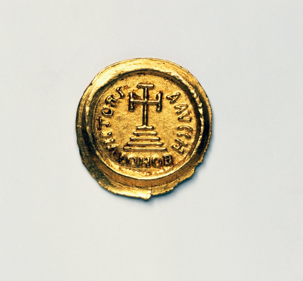 Hérakleiosz bizánci császár Solidusa, bizánci érmék, Kr.u. 7. század alkotó: Blaise Nicolas Le Sueur