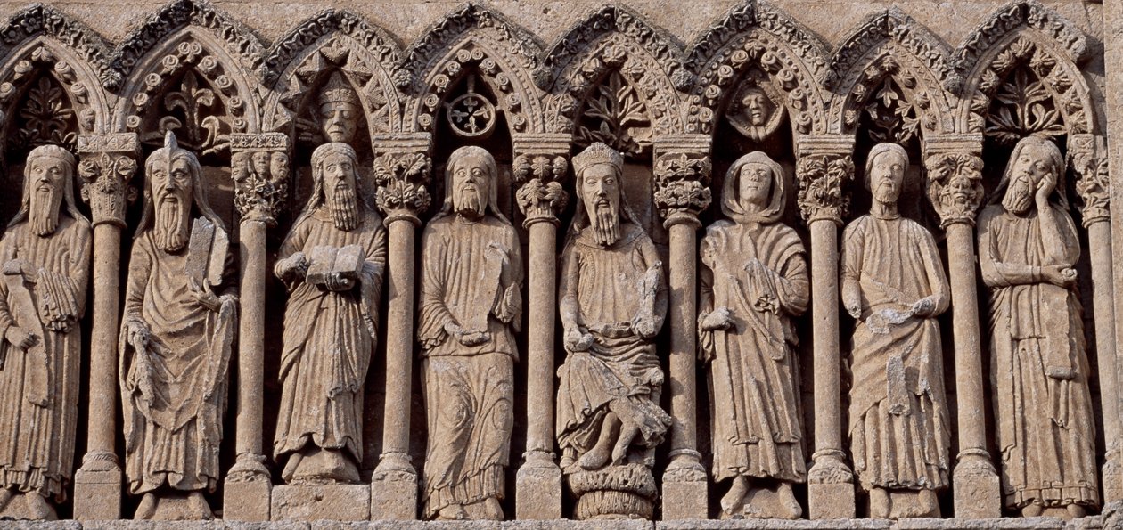 Spanyolország, Kasztília és Leon, Santa Maria-székesegyház, Frieze ószövetségi karakterekkel alkotó: Blaise Nicolas Le Sueur
