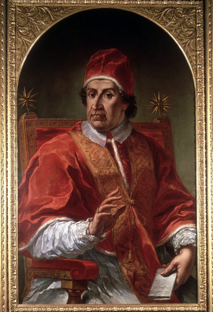 XI. Clément (1649-1721) portréja, Pier Leone Ghezzi. Római Múzeum. Róma alkotó: Pier Leone Ghezzi
