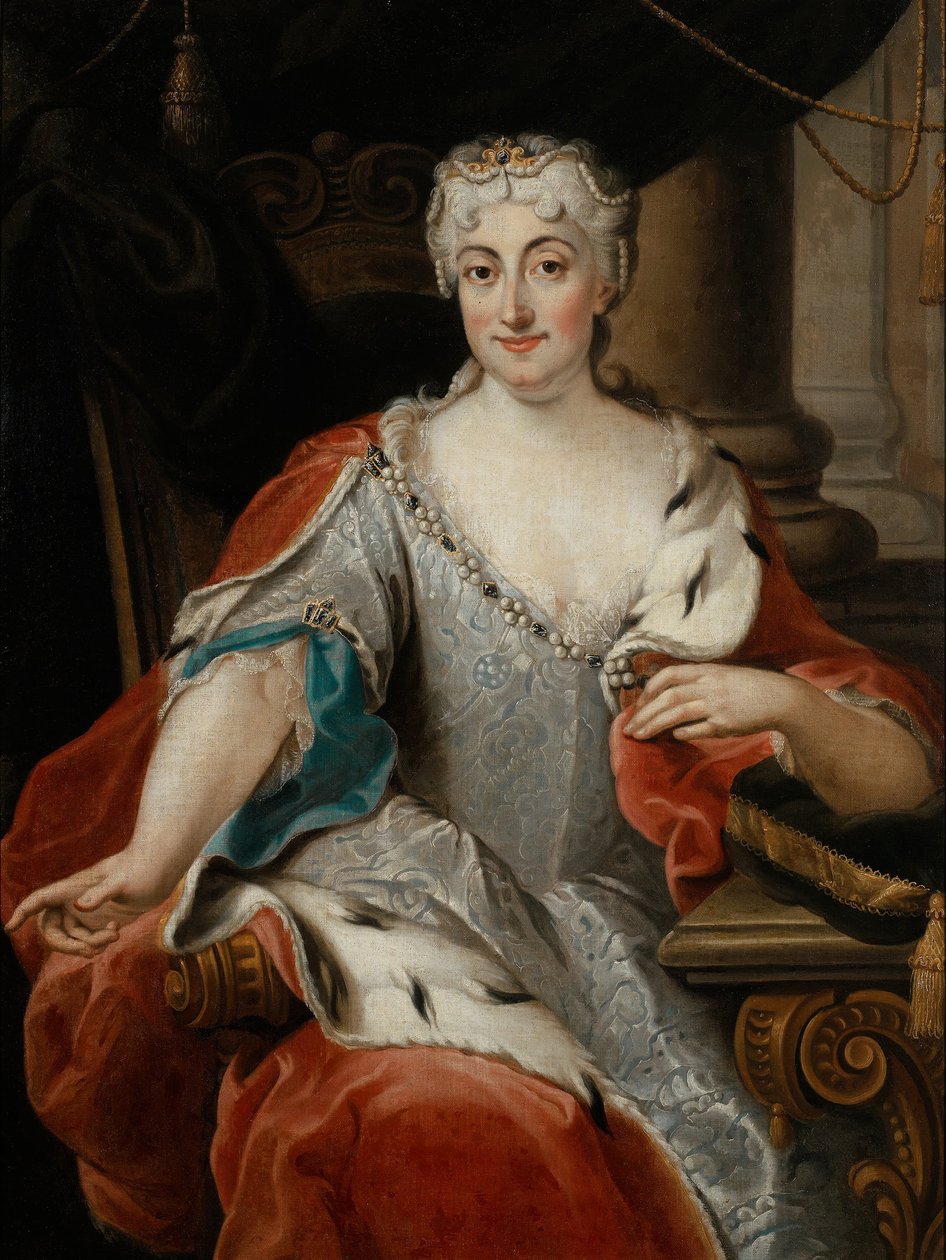 Maria Clementina Sobieska portréja 1702-1735 alkotó: Pier Leone Ghezzi