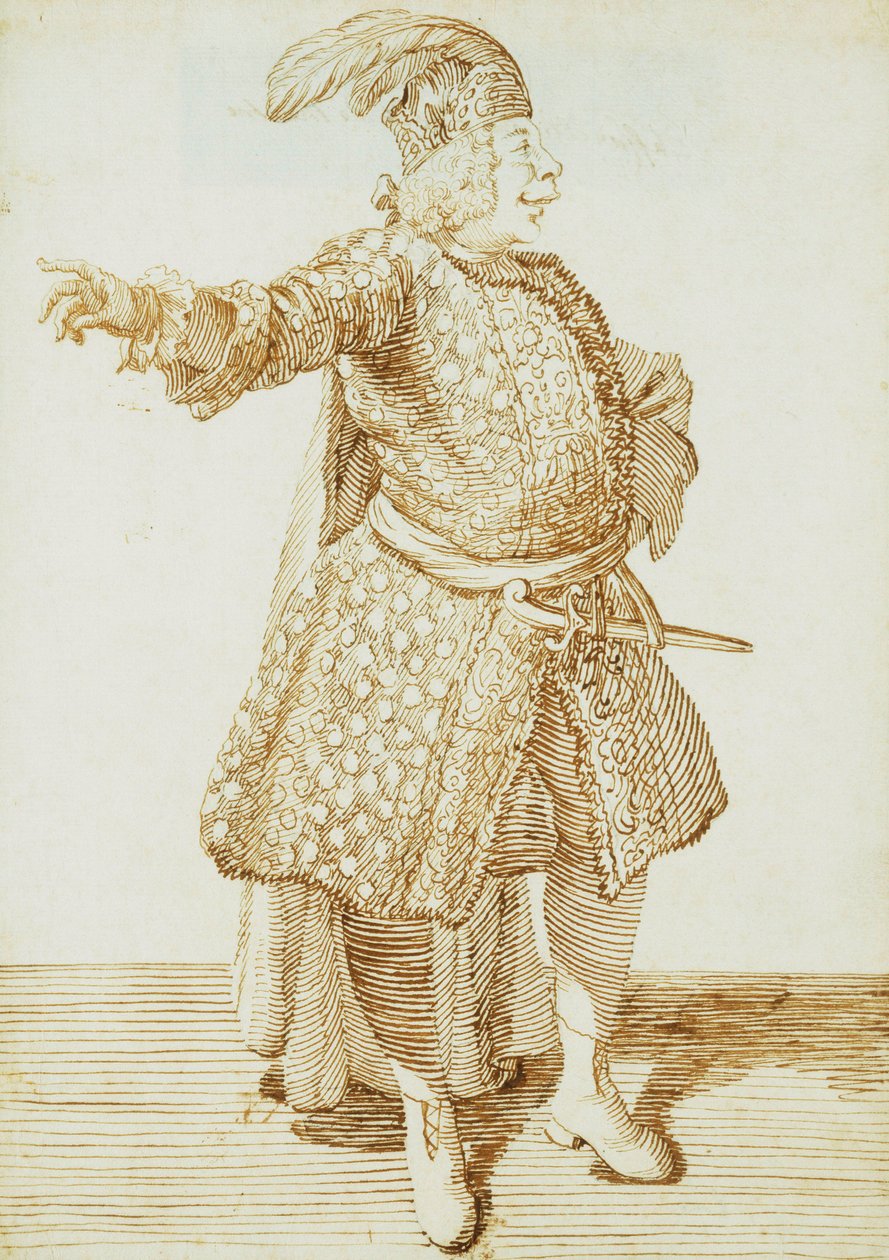 Castrato Gaetano Caffarelli portréja, 1735 körül alkotó: Pier Leone Ghezzi